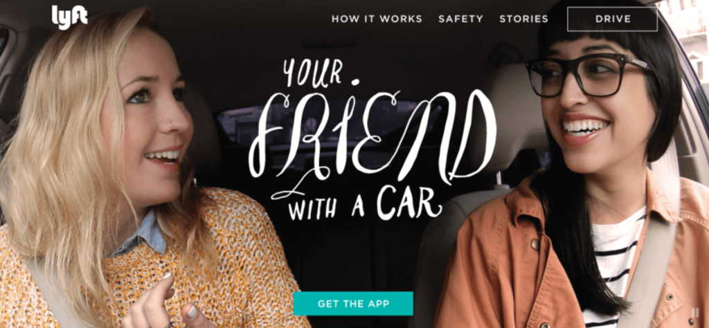 Lyft Ad with Branding